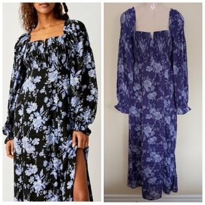 Free People Jaymes Maxi Dress Blue XS